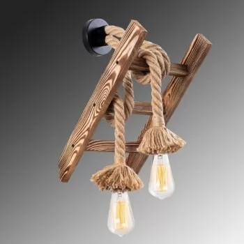 Aplica de perete, Erebos - 120-A, Lustro, 25 x 26 x 45 cm, 1 x E27, 40W, natural imagine