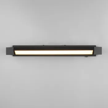 Aplica de perete Fabrizio, TRIO, 50x6 cm, 9W, 1x SMD, aluminiu, negru mat imagine