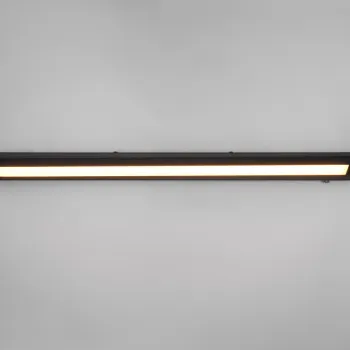 Aplica de perete Fabrizio, TRIO, 80x6 cm, 15.5W, 1x SMD, aluminiu, negru mat imagine