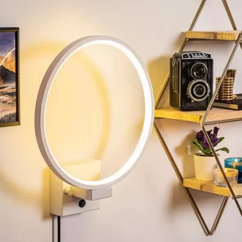 Aplica de perete, Fresno, 119FRS1106, Metal, Alb imagine