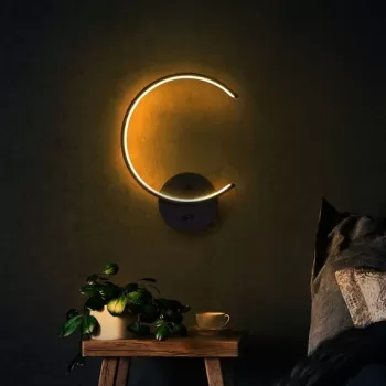 Aplica de perete, Fresno, 119FRS1107, Metal, Negru imagine