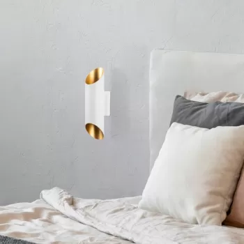 Aplica de perete, Fulgor, 942FLG1275, Metal, Alb imagine