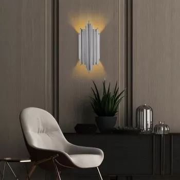 Aplica de perete, Fulgor, 942FLG1877, Metal, Crom imagine