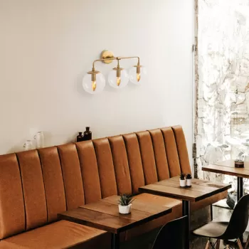 Aplica de perete, Fulgor, 942FLG2171, Metal, Auriu imagine