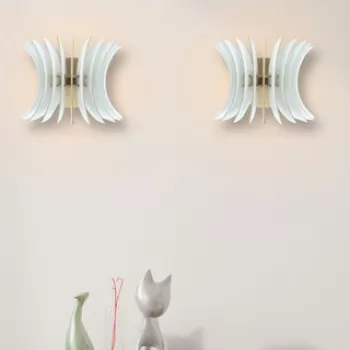 Aplica de perete, FullHouse, 390FLH2102, MDF , Alb imagine