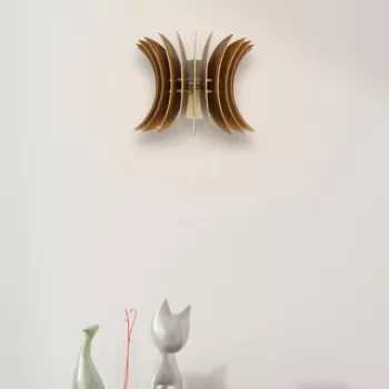 Aplica de perete, FullHouse, 390FLH2103, MDF , Maro imagine