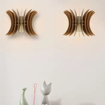 Aplica de perete, FullHouse, 390FLH2104, MDF , Maro imagine