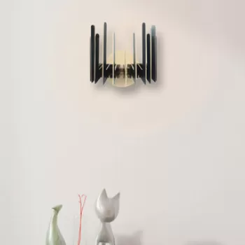 Aplica de perete, FullHouse, 390FLH2111, MDF , Negru imagine