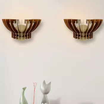 Aplica de perete, FullHouse, 390FLH2122, MDF , Maro imagine