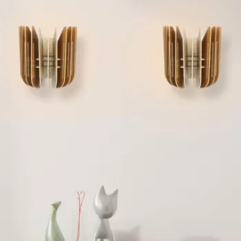 Aplica de perete, FullHouse, 390FLH2128, MDF , Maro imagine