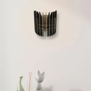 Aplica de perete, FullHouse, 390FLH2129, MDF , Negru imagine