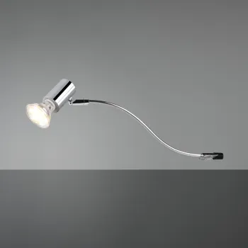 Aplica de perete Giada, TRIO, 5.4x34.3x11.4 cm, 5W, 1x GU10, metal, argintiu imagine