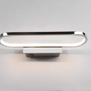 Aplica de perete Gianni, TRIO, 40x14.8x7.5 cm, 17W, 1x SMD, metal, argintiu imagine