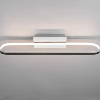 Aplica de perete Gianni, TRIO, 60x15x8 cm, 22W, 1x SMD, metal, argintiu imagine