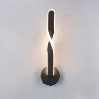 Aplica de perete Ginko, RL, 12x15x45.5 cm, 11W, 1x SMD, metal, negru mat imagine