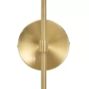 Aplica de perete Glamy Doppia, Mauro Ferretti, 2 x E14, 40W, fier/sticla, auriu/alb imagine