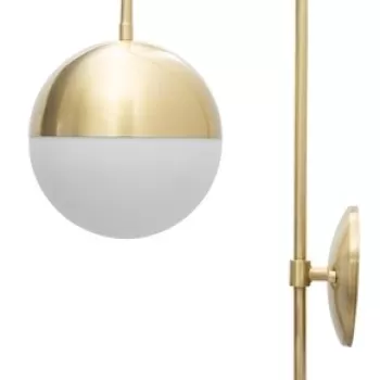 Aplica de perete Glamy Street, Mauro Ferretti, 1 x E14, 40W, 19x31x51 cm, fier/sticla imagine