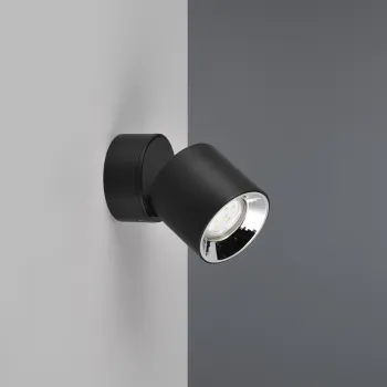 Aplica de perete Guayana, TRIO, 8.7x12 cm, 10W, 1x GU10, metal, negru mat imagine