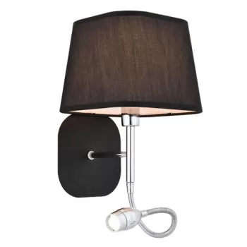 Aplica de perete, HAP-9071-1BS-LED, Aurora, 18 x 22 x 51 cm, 1 x E14, 40W, negru imagine