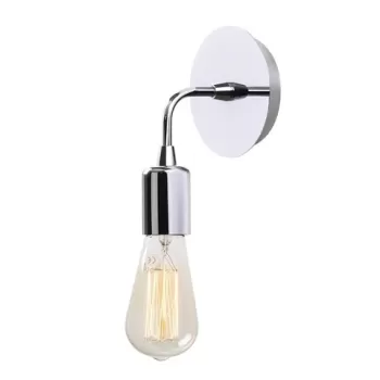 Aplica de perete Harput N-1323, Noor, 12 x 20 cm, 1 x E27, 100W, crom imagine