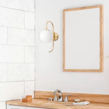 Aplica de perete, Jewel - 10565, Fulgor, 15 x 27 x 36 cm, 1 x E14, 15W, auriu imagine