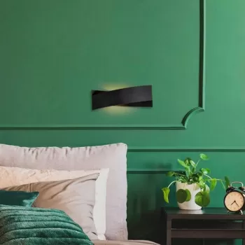 Aplica de perete, Lampana, 211LMP1126, Metal, Negru imagine