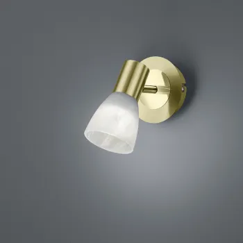 Aplica de perete Levisto, TRIO, 10x14.5 cm, 4.9W, 1x E14, metal, bronz mat/alb imagine