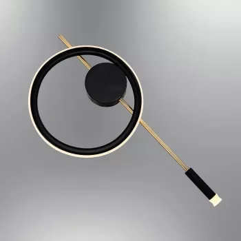 Aplica de perete, Lightric, 414LRC1121, Negru imagine