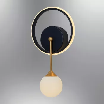 Aplica de perete, Lightric, 414LRC1138, Negru imagine