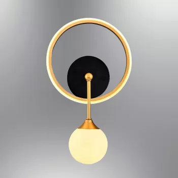 Aplica de perete, Lightric, 414LRC1139, Maro antichizat imagine