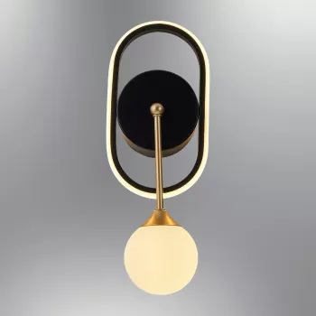 Aplica de perete, Lightric, 414LRC1140, Negru imagine