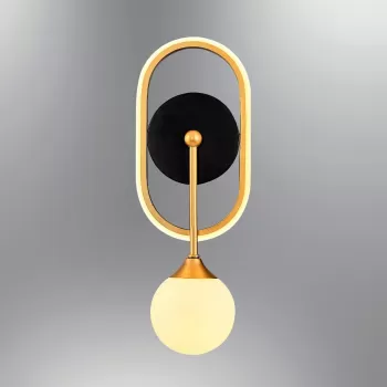 Aplica de perete, Lightric, 414LRC1141, Maro antichizat imagine