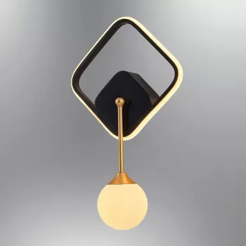 Aplica de perete, Lightric, 414LRC1142, Negru imagine