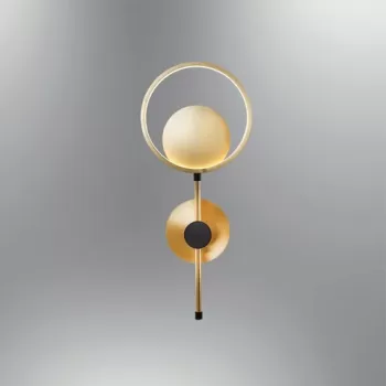 Aplica de perete, Lightric, 414LRC1226, Maro antichizat imagine