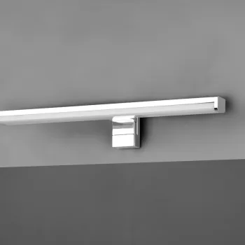 Aplica de perete Lino, TRIO, 40x6 cm, 7.4W, 1x SMD, plastic, argintiu imagine