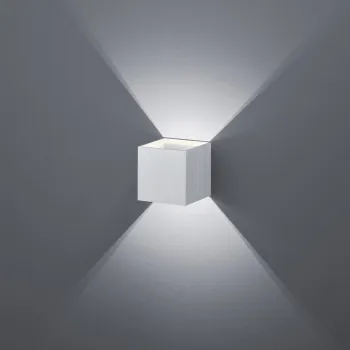 Aplica de perete Louis, TRIO, 10x10 cm, 4.3W, 1x SMD, aluminiu, argintiu lucios imagine