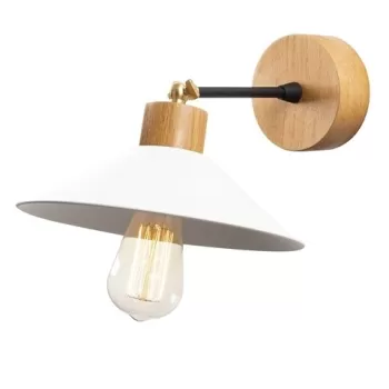 Aplica de perete Manavgat N-628, Noor, 20 x 30 cm, 1 x E27, 100W, alb imagine