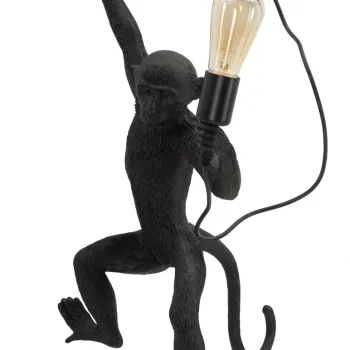 Aplica de perete Monkey, Mauro Ferretti, 1 x E27, 20W, 32x32x64 cm, polirasina, negru imagine