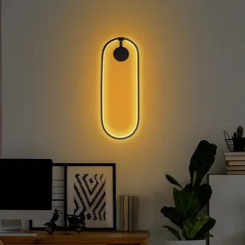 Aplica de perete, Opviq, 119FRS1121, Negru imagine