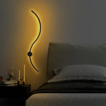 Aplica de perete, Opviq, 119FRS1133, Negru imagine