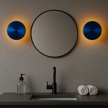 Aplica de perete, Opviq, 119FRS1173, Albastru imagine