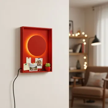 Aplica de perete, Opviq, 119FRS1174, Rosu imagine