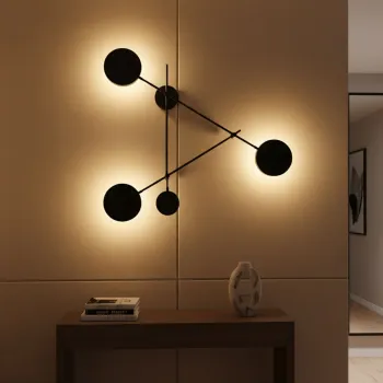 Aplica de perete, Opviq, 119FRS1176, Negru imagine