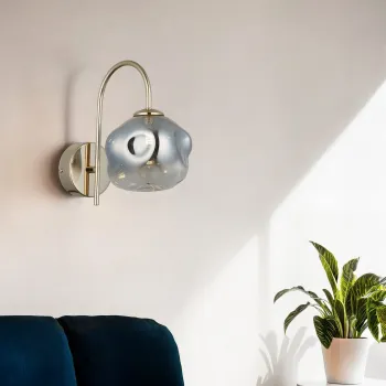 Aplica de perete, Opviq, 341LCA1604, Auriu imagine