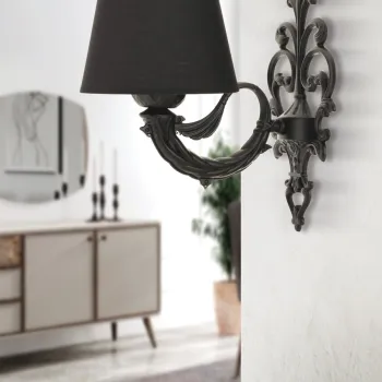 Aplica de perete, Opviq, 390FLH2352, Negru imagine