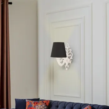 Aplica de perete, Opviq, 390FLH2355, Alb/Negru imagine