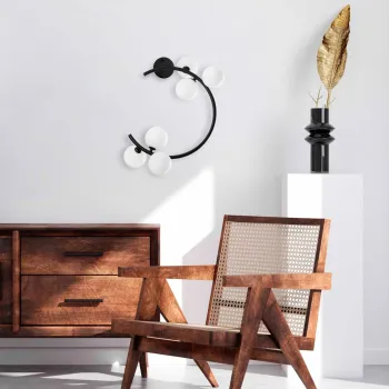 Aplica de perete, Opviq, 521SHN2244, Negru imagine