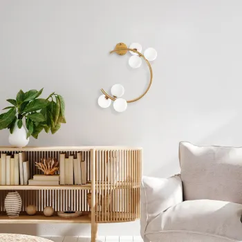 Aplica de perete, Opviq, 521SHN2245, Auriu imagine