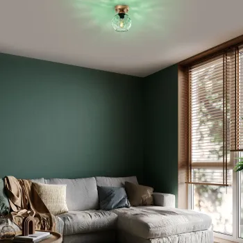 Aplica de perete, Opviq, 521SHN3689, Menta / Aur imagine