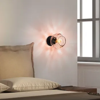 Aplica de perete, Opviq, 521SHN3692, Roz/Negru imagine